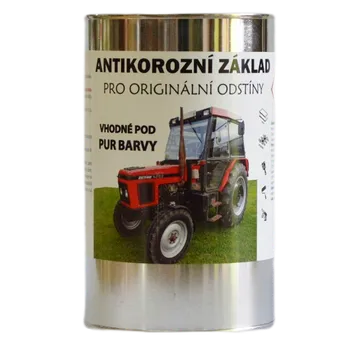 barva na kov U PEPÁNKA s.r.o. BARVY NA TRAKTORY Antikorozní základ pod PUR barvy, SOLIS - sv.modrá Z350 Velikost: 1kg