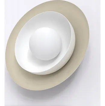 Nástěnné svítidlo Emibig POPPI K1 MO WHITE Nástěnné svítidlo Mocha. bílá patice G9, max. 8W LED B