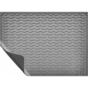 Odkapávač na nádobí VELKÁ PODLOŽKA NA SUŠENÍ NÁDOBÍ ODKAPÁVAČ ŽÁRUVZDORNÁ XXL 71x51 šedá