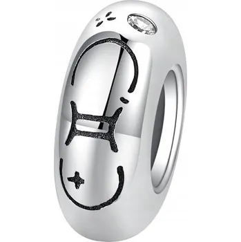 Přívěsek Korálek Přívěsek Stoper Znamení Zvěrokruhu Blíženci Stříbro 925 Korálky Trusky