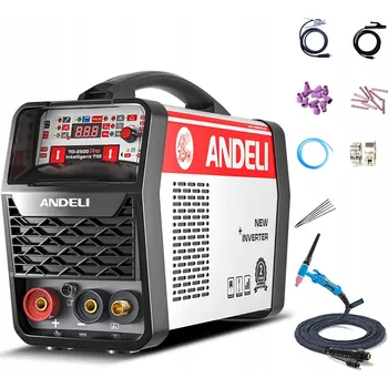 Svářečka Invertorová svářečka IGBT MIG FLUX MMA TIG HOT 205A TIG-250G PRO LED