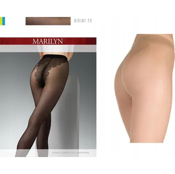 Dámské punčochy Marilyn BIKINI R4 módní punčocháče visone