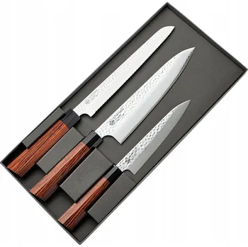 Kuchyňský nůž Kanetsugu Heptagon Sada 3 nožů