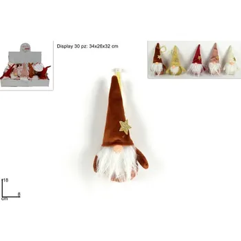 Vánoce PROHOME - Skřítek vánoční 18cm různé barvy