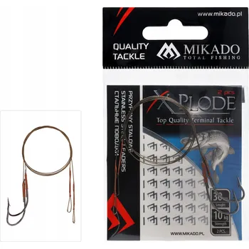 Rybářský háček Háčky na dno, mořské, plavačkové, s návazcem, s protihrotem Mikado, velikost háčku 1, ks