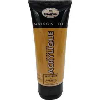 Vodová barva Charvin Paris Akrylová barva Yellow Ochre 040 tuba 200ml