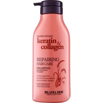 Šampon Luxliss Keratin & Collagen šampon na opravu vlasů , 500 ml