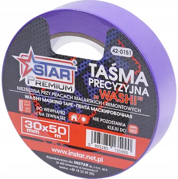 Lepicí páska Precizní maskovací páska WASHI PREMIUM s blokerem, 30 mm x 50 m STAR 42-0151