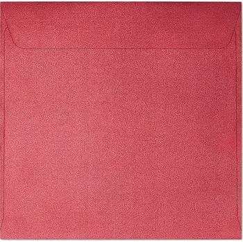 Obálka Poštovní OBÁLKA Ozdobná 145x145 mm, 120g, Perleťově ČERVENÁ, 10 Kusů