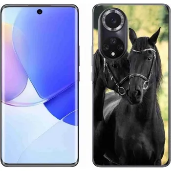Náhradní kryt pro mobilní telefon Gelový kryt mmCase na mobil Huawei Nova 9 - dva černí koně