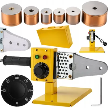 Svářečka Svářečka na trubky PVC PP 1500W 3 matrice 20-63MM KUFR 6 matric silná