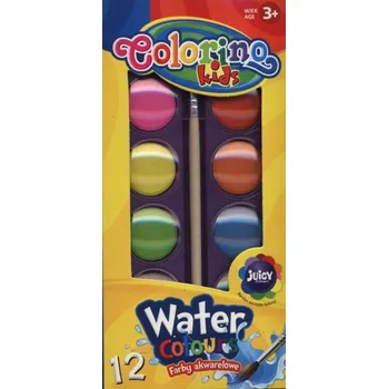 Vodová barva Akvarelové barvy Colorino 12 ks x 23 ml