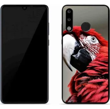 Pouzdro na mobilní telefon Gelový obal mmCase na mobil Huawei P30 Lite - papoušek ara červený