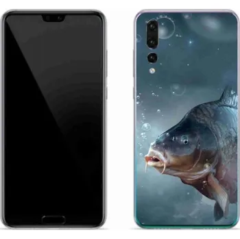 Pouzdro na mobilní telefon Gelový kryt mmCase na mobil Huawei P20 Pro - kapr a bublinky