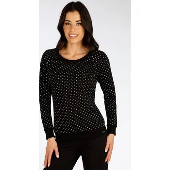 Dámská mikina Dámská mikina LITEX s dlouhým rukávem černá Velikost: S, kód: LI-7F230-S