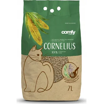 Podestýlka pro kočku Comfy Cornelius Přírodní Kukuřičný Stelivo pro kočky s vůní bylin 7 l