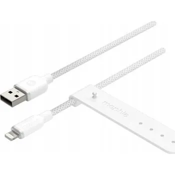 Datový kabel Mophie Charge Stream - USB-A kabel - Lightning 2m (bílý) (409912825)