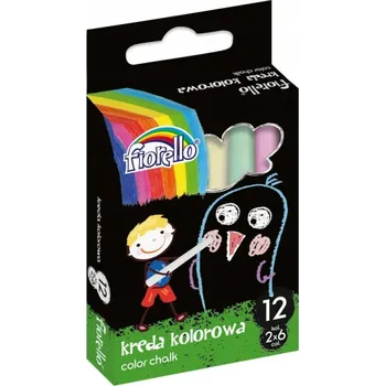 Křída chodníková Barevná Křída NA KRESLENÍ Balení 12 Kusů Fiorello