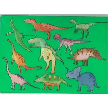 UMĚLECKÁ Šablona Kreslící se Vzory DINOSAURŮ Šablony Koh-I-Noor