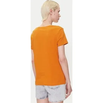 Mustang Dámské tričko MUSTANG-1016155 7080 GOLDEN OAK Oranžové