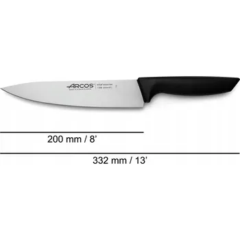 Kuchyňský nůž Arcos Kuchařský nůž Nůž, délka čepele 20 cm / celková délka 33,2 cm
