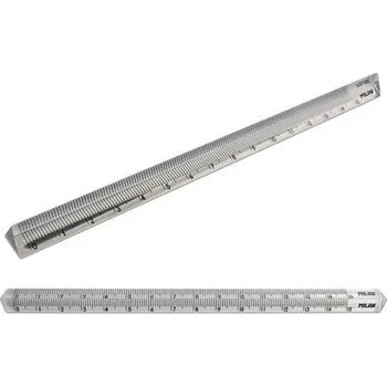 pravítka Školní pravítko pro MĚŘENÍ Délka 15 cm TROJÚHELNÍKOVÉ Plastové Milan