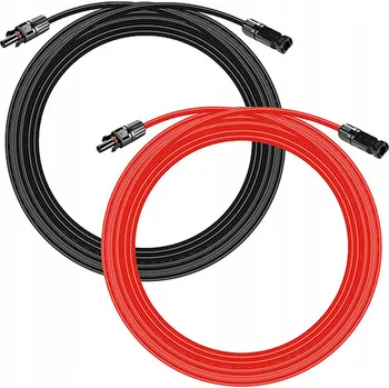 KABEL SOLÁRNÍ FOTOVOLTAICKÝ PRO FOTOVOLTAIKU 6mm2 1M ČERNÝ