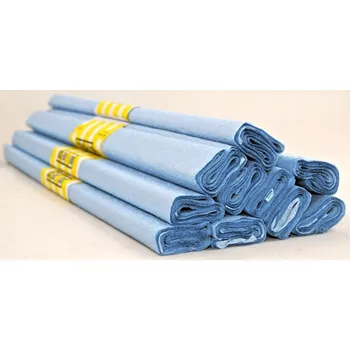 Obraz Dekorativní KREP PAPÍR Umělecký 50 x 200 cm MODRÁ PERLEŤ 10 Ks