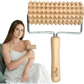 Masážní přístroj MASAŻER DREWNIANY ROLLER DO MASAŻU PROTI CELULITIDĚ
