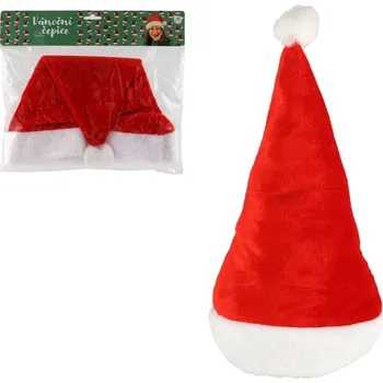 Karnevalový kostým Teddies Čepice vánoční pro dospělé látka průměr 29 cm na kartě karneval