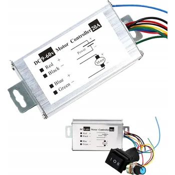 PWM REGULÁTOR OTÁČEK DC MOTORU 9-60V 20A + POTENCIOMETR
