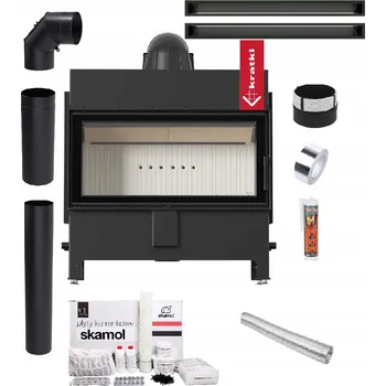 Krbová vložka KRBOVÁ VLOŽKA LUCY 16 kW OCELOVÁ TEPLOVZDUŠNÁ EKODESIGN SADA