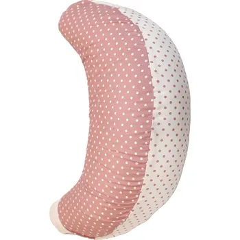 Zavinovačka Eva Kiedroňová Kojící polštář - Kojáček - Smetanový s nachovými puntíky / Nachový se smetanovými puntíky