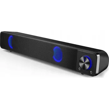 MINI SOUNDBAR REPRODUKTOR RGB ELEGIANT SR200 6W 2.0 LED AUX USB Herní