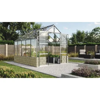 Skleník Skleník Vitavia Cassandra 8300 skleněný 3 mm 257 x 323 cm hliník