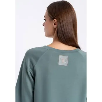 Dámská halenka CLICK Halenka 10-6919 Zelená Straight Fit 36