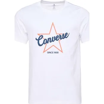 Pánské tričko Pánské tričko Converse STAR OUTLINE TEE S Bílá, Modrá, Oranžová