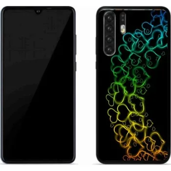Pouzdro na mobilní telefon Gelový kryt mmCase na mobil Huawei P30 Pro - barevná srdíčka