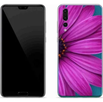 Pouzdro na mobilní telefon Gelový obal mmCase na mobil Huawei P20 Pro - fialová kopretina