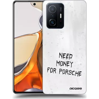 Pouzdro na mobilní telefon Picasee silikonový průhledný obal pro Xiaomi 11T Pro - White Fuel