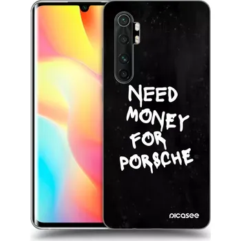 Pouzdro na mobilní telefon Picasee silikonový průhledný obal pro Xiaomi Mi Note 10 Lite - Black Dollar