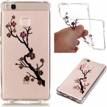 Pouzdro na mobilní telefon Lacqe gelový obal na Huawei P9 Lite - kvetoucí větev