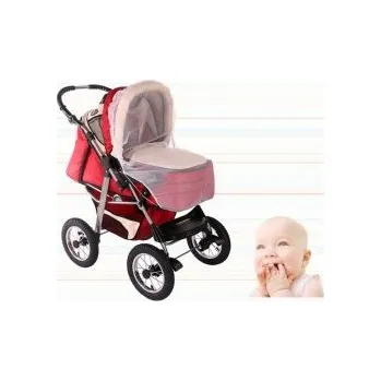 Baby Nellys Uni moskytiera na kočárek, bílá