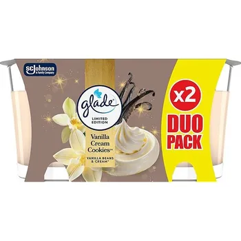 Svíčka GLADE Vanilla Cream Cookies 2× 112 g
