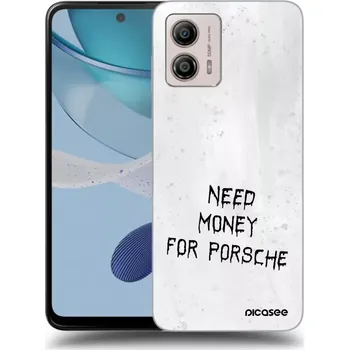 Pouzdro na mobilní telefon Picasee silikonový průhledný obal pro Motorola Moto G53 5G - White Fuel