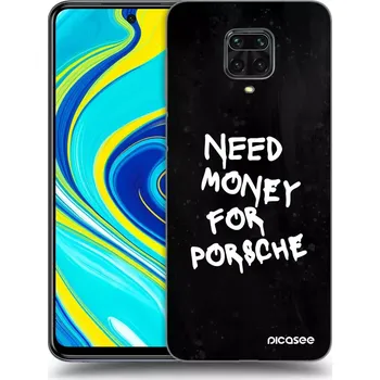 Pouzdro na mobilní telefon Picasee silikonový černý obal pro Xiaomi Redmi Note 9 Pro - Black Dollar