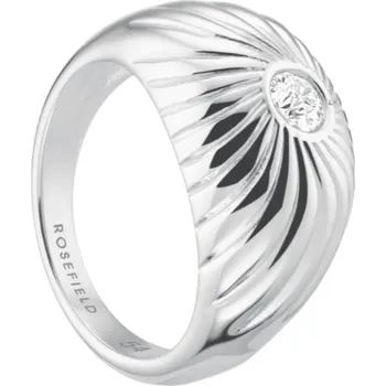 Prsten Rosefield Luxusní ocelový prsten s krystaly Solitaire JRBT 56 mm + 2 měsíce na vrácení zboží