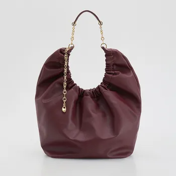 Reserved - Kabelka hobo - mahagonová - 893FC-93X - 893FC-93X-ONE