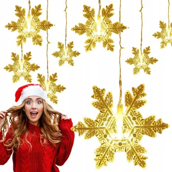 Vánoční dekorace Světelný závěs podle hvězdy 101 – 200 světel