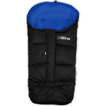 Příslušenství pro přepravu dětí Rostoucí fleecový fusak COMBI LUX Baby Nellys - černá/tm. modrá